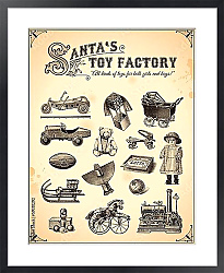Постер Коллекция старинных игрушек