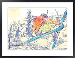 Постер Лыжник 3