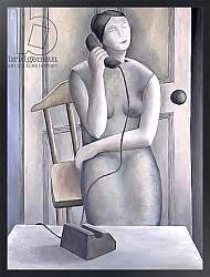 Постер Эдиналл Рут (совр) Woman on Phone, 1995