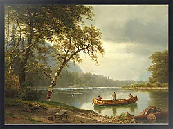 Постер Бирштад Альберт Salmon fishing on the Caspapediac River
