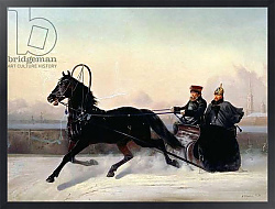 Постер Сверчков Николай Emperor Nicholas I Driving in a Sleigh 1