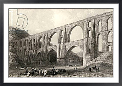 Постер Бартлет Уильям (последователи, грав) Aqueduct of the Emperor Valens, near Pyrgo, Turkey, engraved by R. Wallis