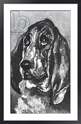 Постер Тулуз-Лотрек Анри (Henri Toulouse-Lautrec) Head of a Dog Running, 1880