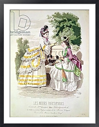 Постер Школа: Французская Female fashions, from 'Les Modes Parisiennes' 1870