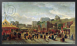 Постер Хуберт (19в) A Fair, Place Saint-Pierre, Montmartre in 1861