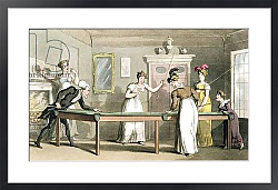Постер The Billiard Table, from 'The Tour of Dr Syntax in search of the Picturesque', by William Combe, published 1812