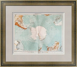 Антикварная Карта Южного полюса