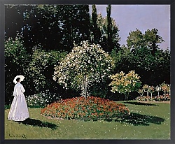Постер Моне Клод (Claude Monet) Дама в саду Сент-Адресс