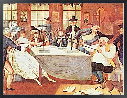 Постер Школа: Америка (18 в) Benjamin Franklin's experiments with electricity