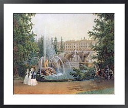 Постер Садовников Василий View of the Marly Cascade from the Lower Garden of the Peterhof Palace, c.1830-60 1