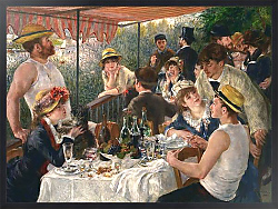 Постер Ренуар Пьер (Pierre-Auguste Renoir) Ланч на вечеринке