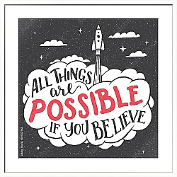 Постер All things are possible if you believe