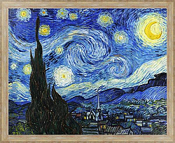 Постер Ван Гог Винсент (Vincent Van Gogh) Звёздная ночь