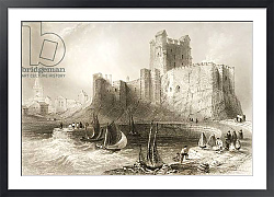 Постер Бартлет Уильям (последователи, грав) Carrickfergus Castle, County Antrim, Northern Ireland, 1860s