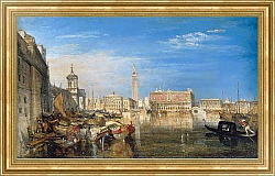 Постер Тернер Уильям (William Turner) Bridge of Sighs, Ducal Palace and Custom-House