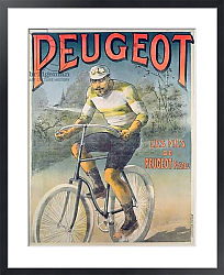 Постер Школа: Французская Poster advertising the cycles 'Peugeot'