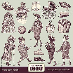 Постер Детская мода и аксессуары (1900)
