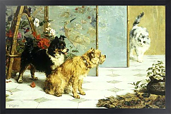 Постер Эйкен Чарльз Playful Friends, 1892