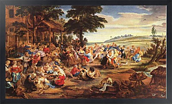 Постер Рубенс Петер (Pieter Paul Rubens) Крестьянская ярмарка (Фламандская ярмарка)