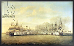 Постер Серрес Доминик The Battle of Negapatam, 6 July 1782, 1786