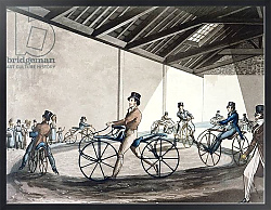 Постер Олкен Генри (охота) Johnson's Pedestrian Hobbyhorse Riding School, 1819