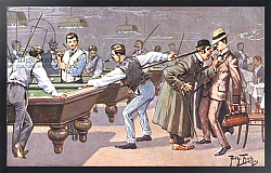 Постер Playing billiards 1
