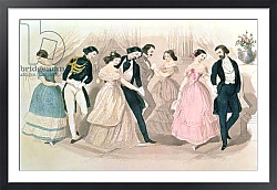 Постер Школа: Английская 19в. The Polka Fashions, from Godey's Lady's Book, vol. XXXI, 1845