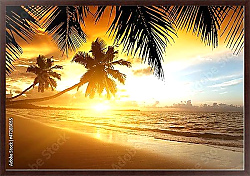 Постер Карибское море, пляж