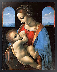 Постер Леонардо да Винчи (Leonardo da Vinci) Мадонна Литта