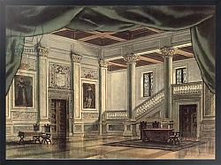 Постер Школа: Итальянская 19в Set design for Act III of the opera 'Rigoletto' by Giuseppe Verdi