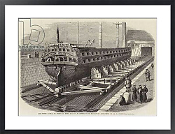 Постер New Patent Slipway in Course of being erected at Cronstadt for the Russian Government, by Mr H Grissell