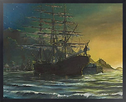 Постер Бут Александр Винсент (совр) Clipper ship in port 1860's, 1991,