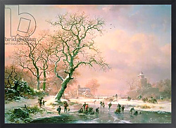 Постер Крузман Фредерик Skaters on a Frozen River