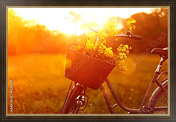 Постер Велосипед с цветами 2