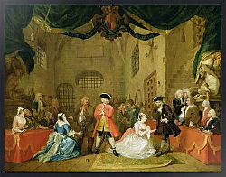 Постер Хогарт Уильям The Beggar's Opera, Scene III, Act XI, 1729