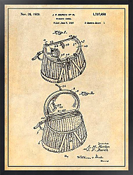 Постер Рыболовная ловушка. Патент США 1929