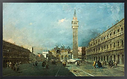 Постер Гварди Франческо (Francesco Guardi) Венеция - Пьяцца Сан Марко