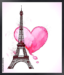Постер Сердце и Эйфелева башня