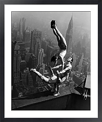 Постер Гимнасты на Нью-Йоркском небоскребе