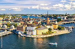 Постер Старый город, Стокгольм, Швеция