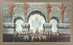 Постер Шинкель Карл Muehleborn's Water Palace, set design for a production of 'Undine',