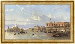 Постер Робертс Давид Вид на дворец Дожей и Пьязетту, Венеция