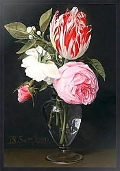 Постер Сегерc Даниель Flowers in a glass vase