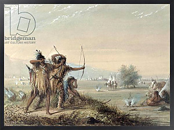 Постер Миллер Якоб Альфред Snake Indians Testing Bows, 1837