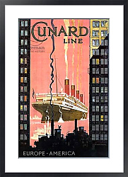 Постер Шоэсмит Кеннет Cunard Line Europe-America poster, USA, c. 1900