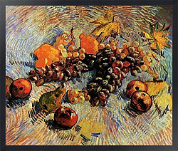 Постер Ван Гог Винсент (Vincent Van Gogh) Натюрморт с яблоками, грушами, лимонами и виноградом