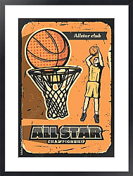 Постер Спортивный клуб, лучшие баскетболисты