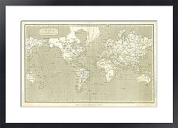 Постер Карта мира, 1807г.