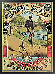 Постер Школа: Американская (19 в) Advert for the Columbia Bicycle by The Pope MFG Co., Boston