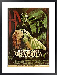 Постер French Film Poster - LE CAUCHEMAR DE DRACULA